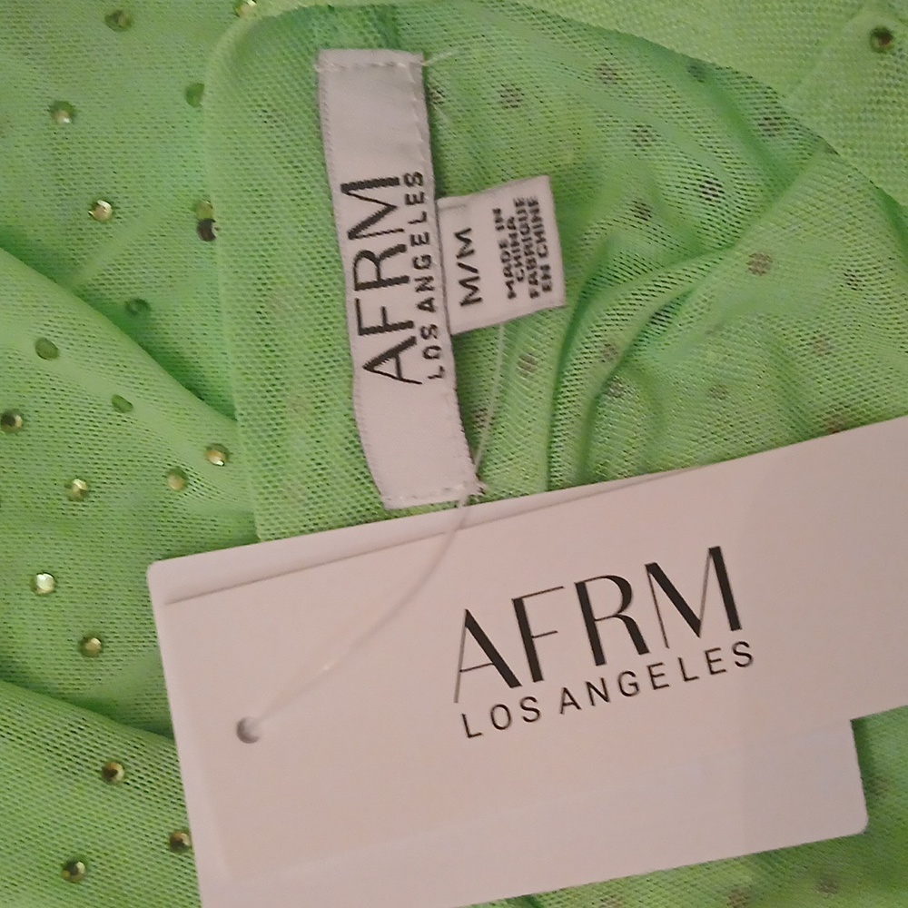 AFRM Los Angeles Rhinestone Mesh Top - Picture 8 of 8